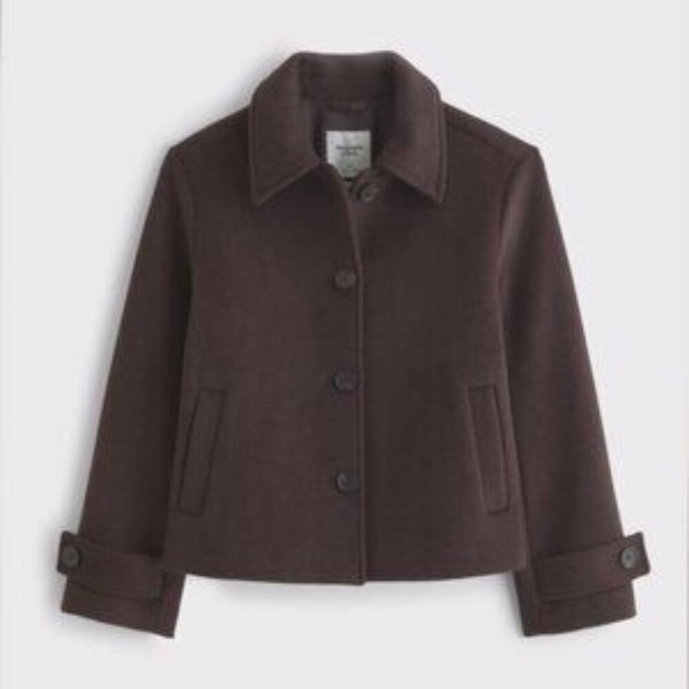 Abercrombie & Fitch Short Wool Coat Size M - NWT